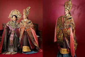 Hoa hậu Khánh Vân kết hợp cùng NSND Bạch Tuyết trong bộ ảnh hoá thân thành Thái hậu Dương Vân Nga