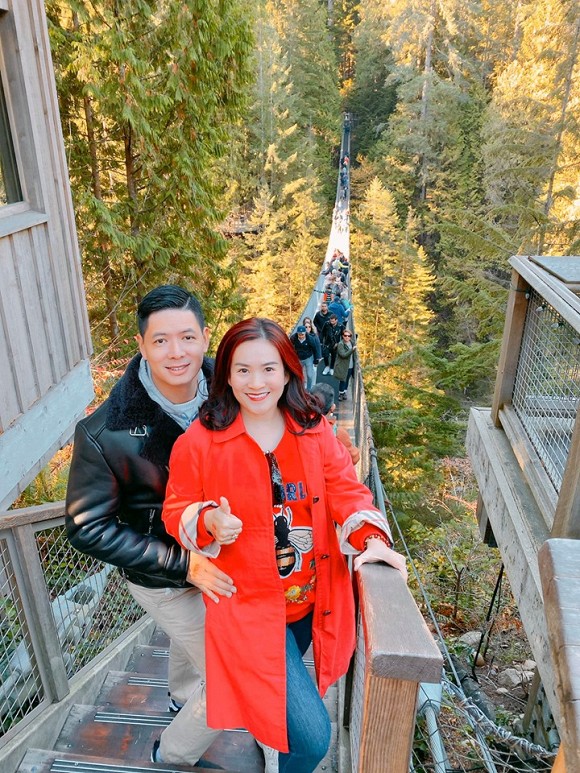 Bình Minh cùng vợ đi du lịch Canada nhận dịp đón tuổi mới