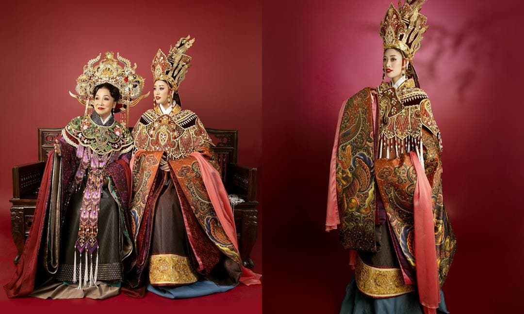 Hoa hậu Khánh Vân kết hợp cùng NSND Bạch Tuyết trong bộ ảnh hoá thân thành Thái hậu Dương Vân Nga
